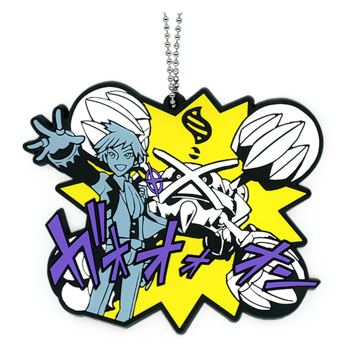 Pokemon Steven Stone Mega Metagross Big Rubber Keychain Collection Tc OA Champion Daigo Pokemon Center Limited Keychains [USED]