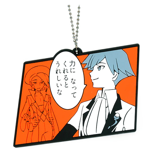 Pokemon Steven Stone Wallace Big Rubber Keychain Collection Tc OA Champion Daigo Pokemon Center Limited Keychains [USED]