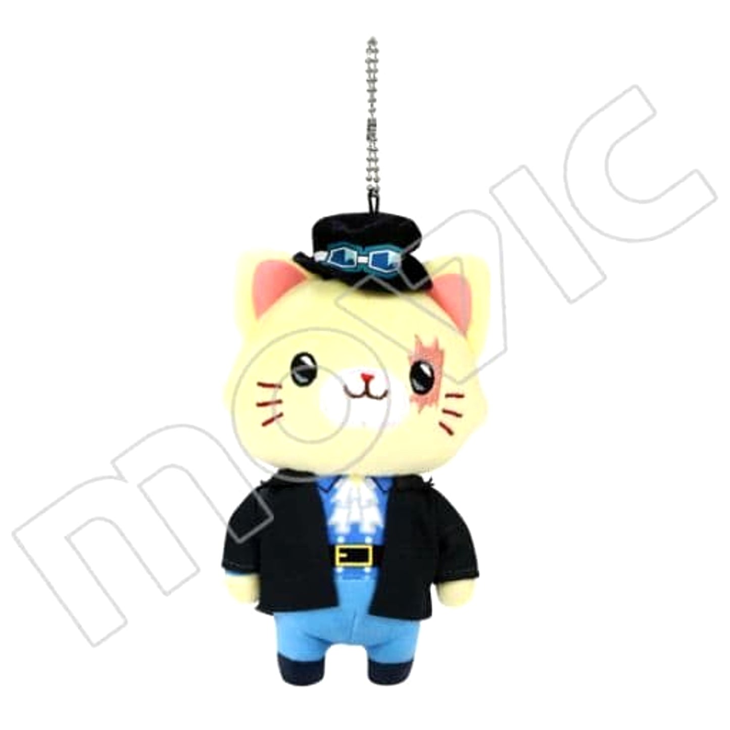 One Piece Sabo withCAT Plush Keychain with Eye Mask Keychains [USED]