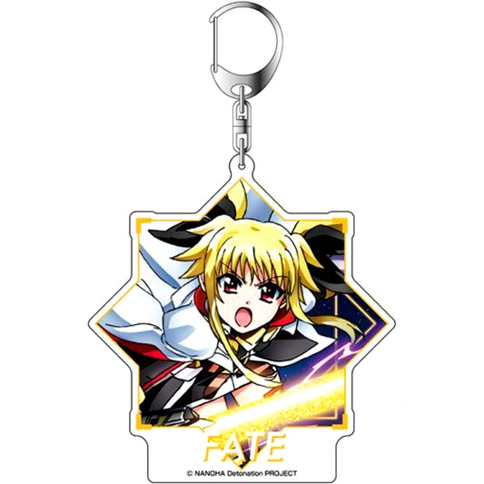 Fate T Harlaown Big Keychain Magical Girl Lyrical Nanoha Detonation [USED]