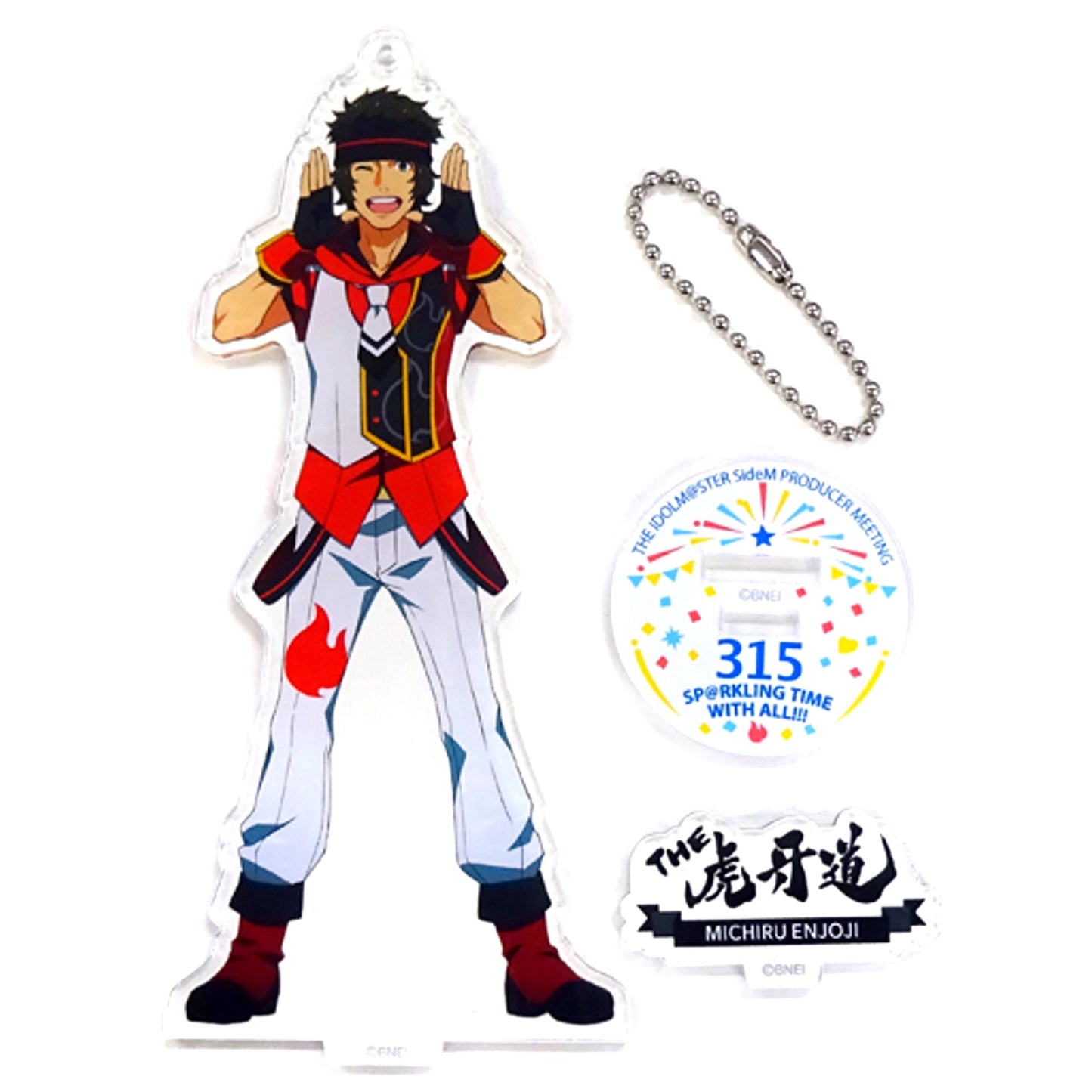 Michiru Enjoji THE IDOLMASTER SideM Official Acrylic Keychain PRODUCER MEETING 315 SP@RKLING TIME WITH ALL!!! [USED]