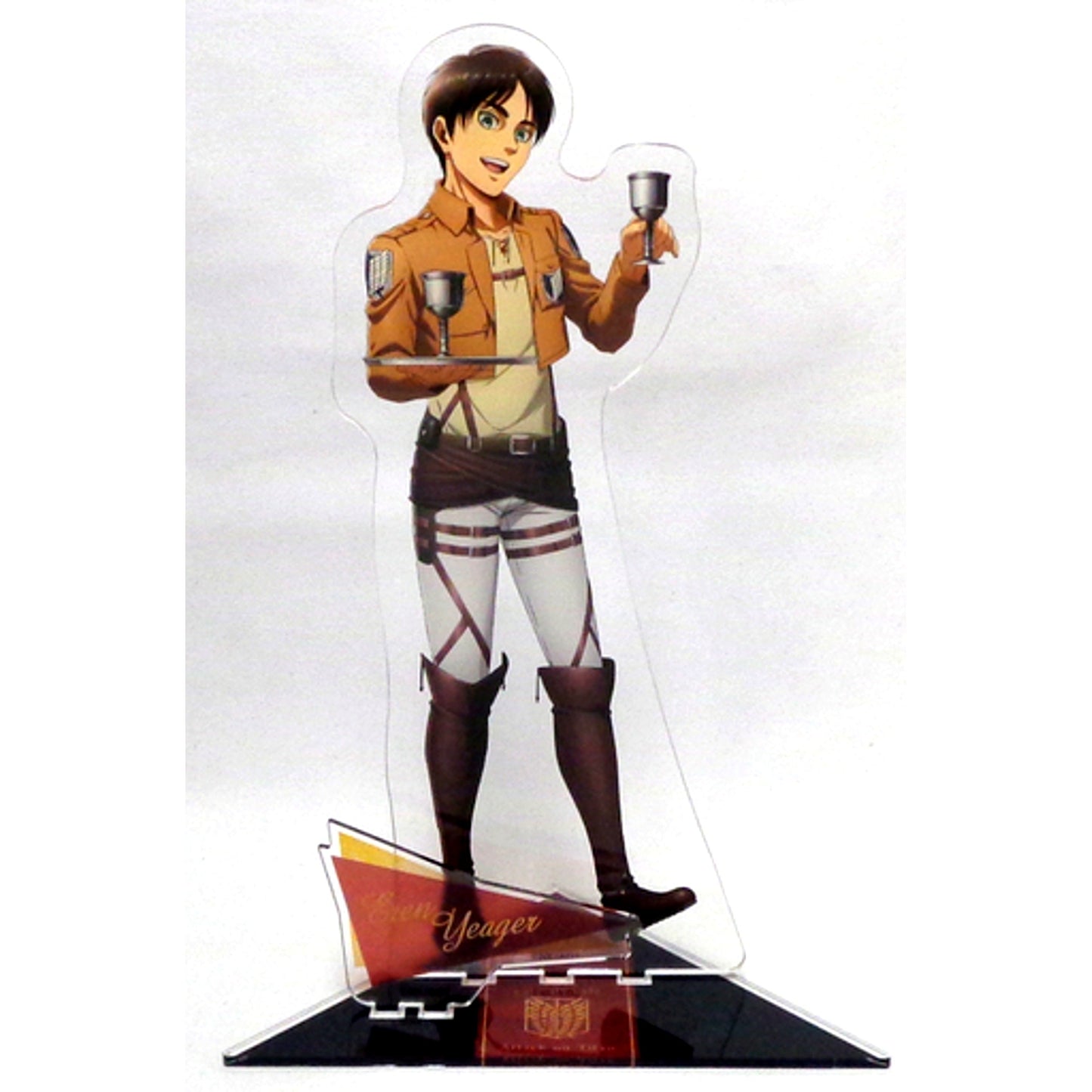 Eren Yeager Attack on Titan Season 3 Part 2 animatecafe Super Large Acrylic Stand Figure [USED]