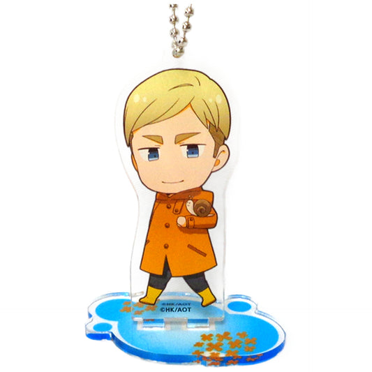 Attack on Titan Season 3 Part.2 Erwin Smith Trading Acrylic Stand Keychain Group B animate cafe Limited Keychains [USED]
