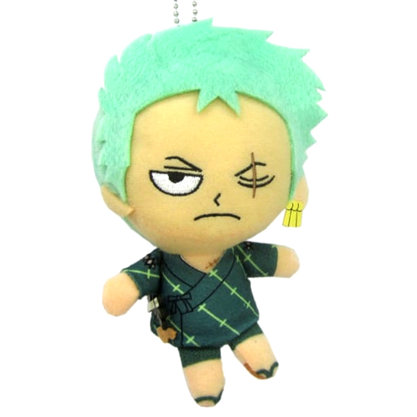 Zoro One Piece Stampede The Movie Attachable Sitting Plush Straw Hat Crew [USED]