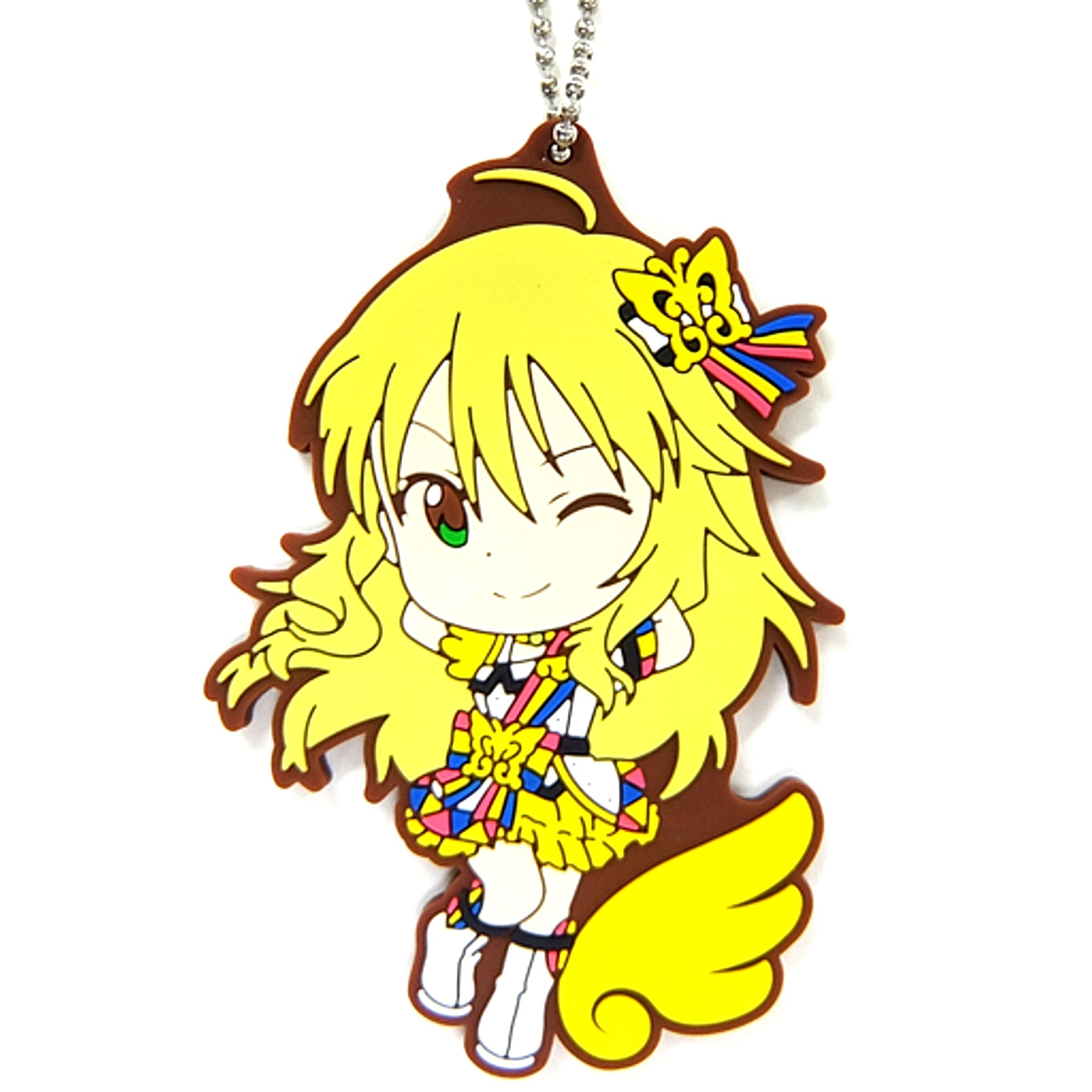 Miki Hoshii 765PRO Allstars Ver. Rubber Charm Kyun Chara Illustrations Ichiban Kuji The Idolmaster Million Live! Harmony Festival!! Prize F [USED]