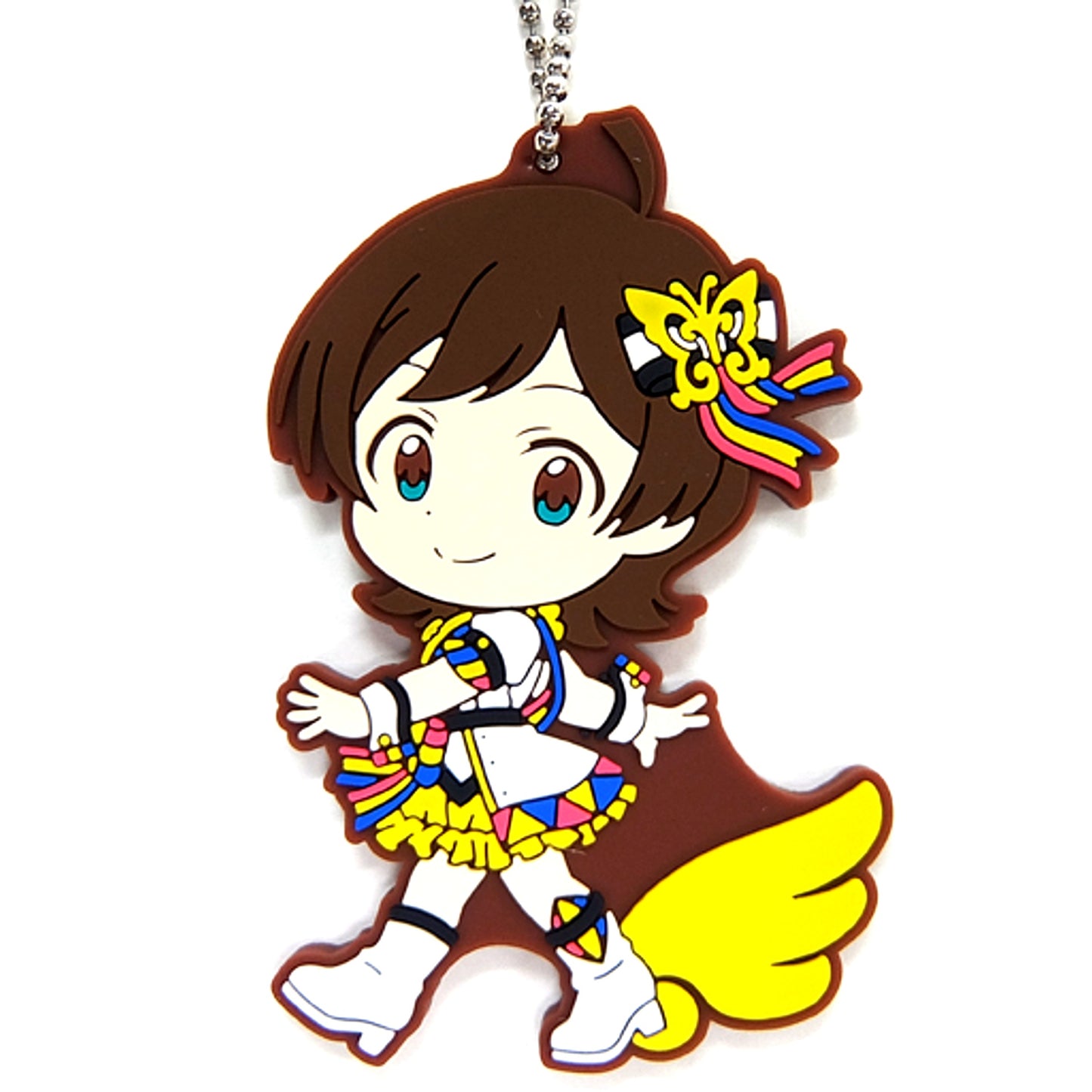 Hinata Kinoshita Prize I The Idolmaster Million Live HARMONY FESTIVAL Angel Stars Ver. Ichiban Kuji Kyun Chara Illustrations Rubber Charm [USED]
