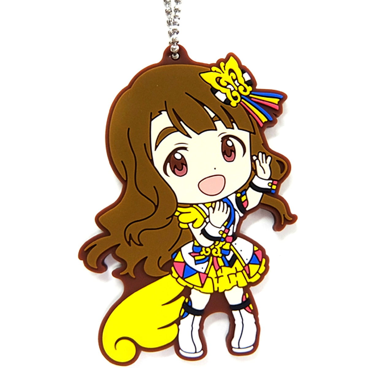 Miya Miyao Prize I The Idolmaster Million Live HARMONY FESTIVAL Angel Stars Ver. Ichiban Kuji Kyun Chara Illustrations Rubber Charm [USED]
