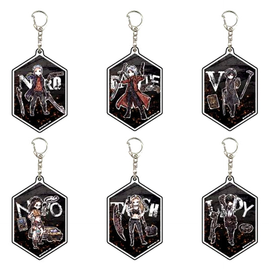Set of 6 Devil May Cry 5 Acrylic Keychain 01. GraffArt [USED]