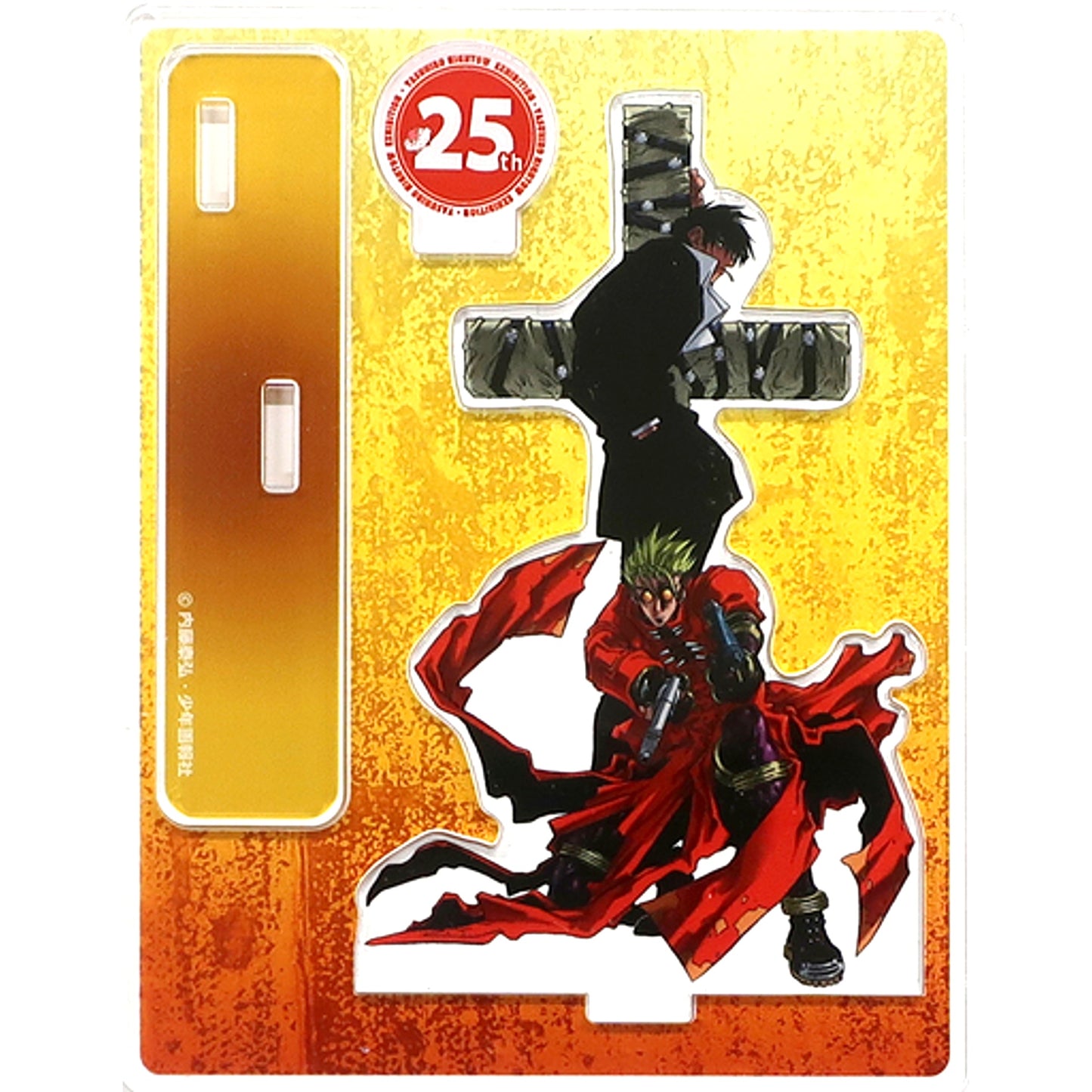 Vash & Nicholas Trigun Debut 25th Anniversary Yasuhiro Nightow World Exhibition Trigun & Blood Blockade Battlefront Trading Acrylic Stand [USED]