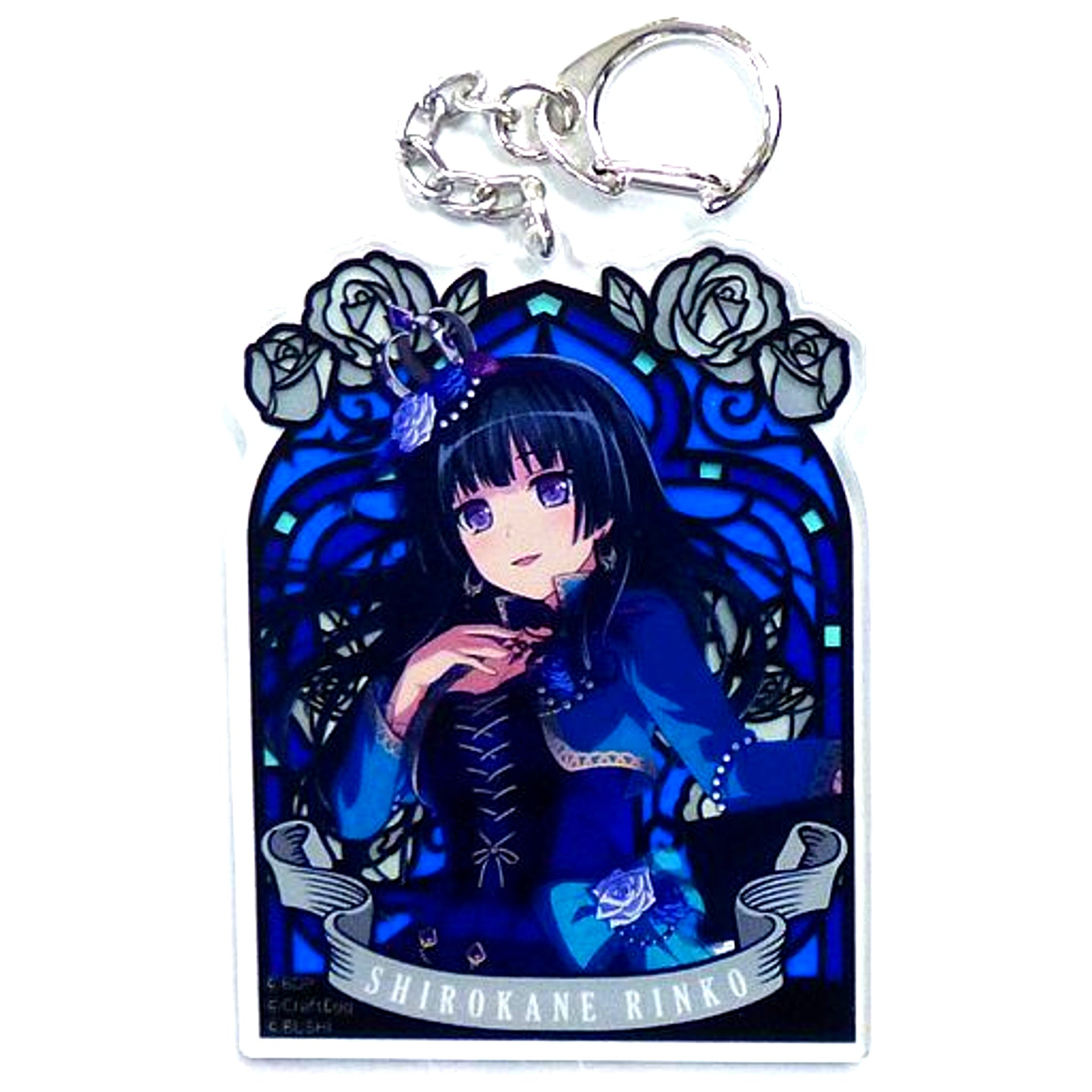 Rinko Shirokane Roselia BanG Dream! Acrylic Keychain 5th Live Poppin'Party HAPPY PARTY 2018! / Roselia -Ewigkeit- [USED]