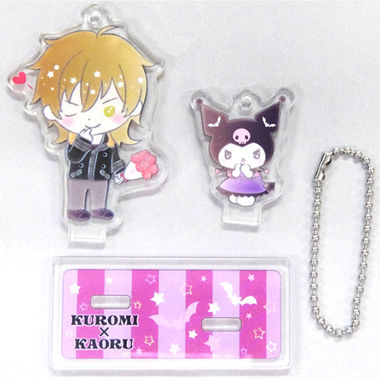 Kaoru Hakaze x Kuromi Ensemble Stars! x Sanrio Characters in Sanrio Puroland Vol.1 Nakayoshi Acrylic Stand B [USED]