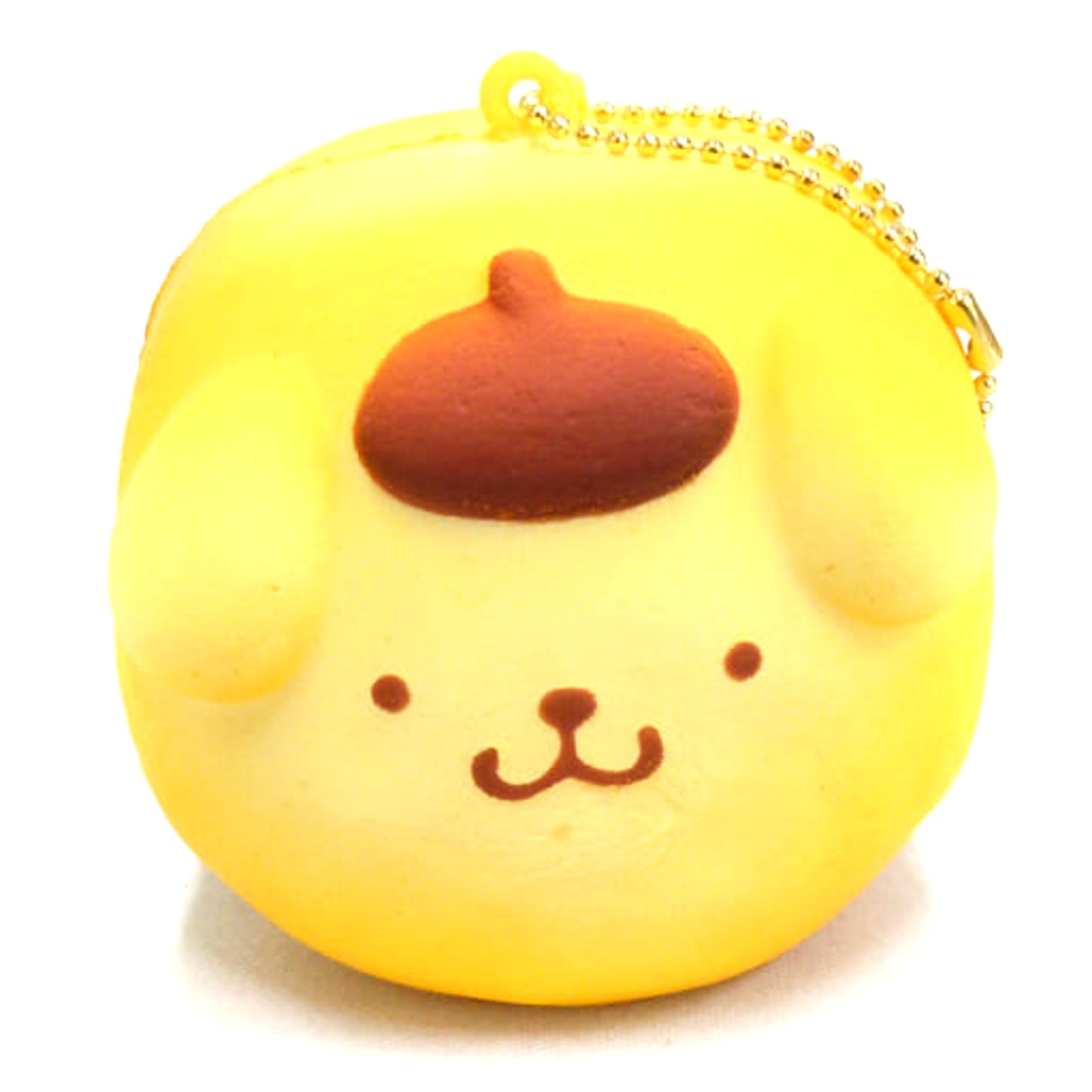 Sanrio Characters Pompompurin Chigiri Bread Squeeze Mascot 2 Keychains [USED]