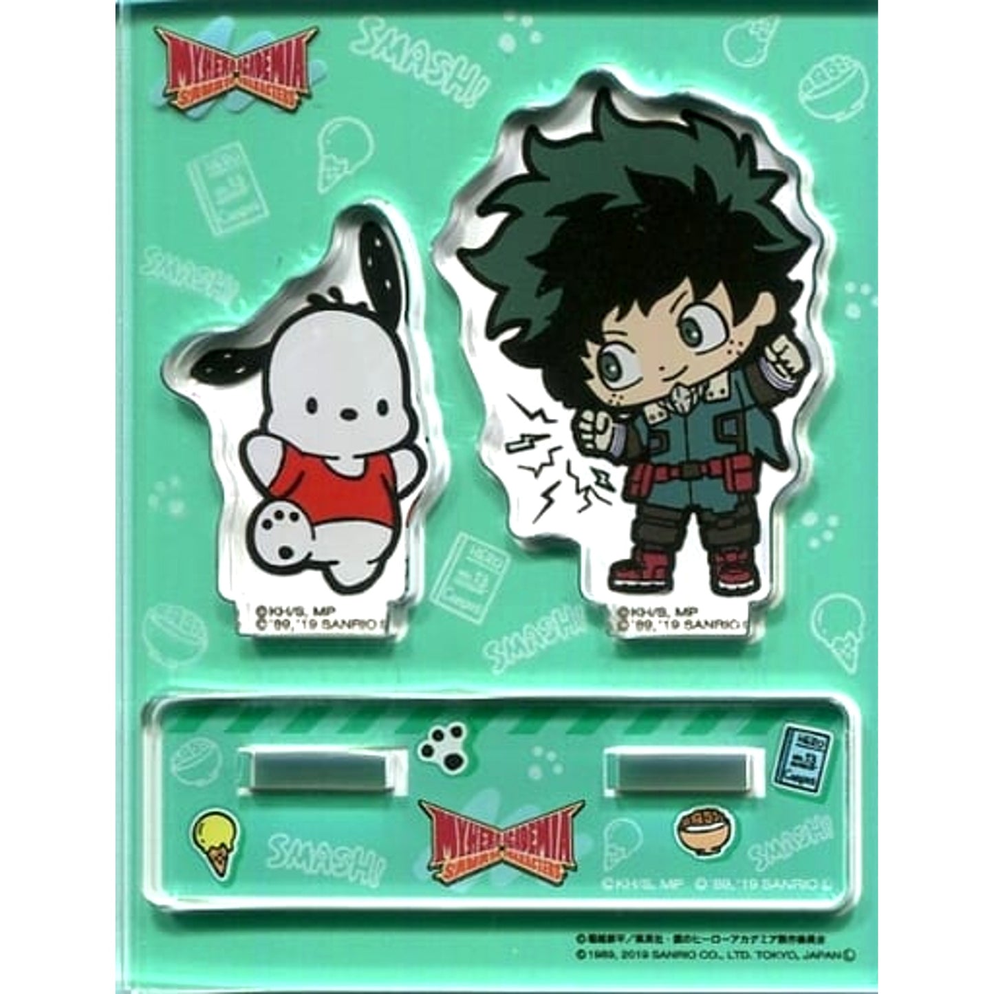 My Hero Academia x Sanrio Characters in Tokyu Hands Izuku Midoriya & Pochacco Trading Acrylic Stand Acrylic Stands [USED]