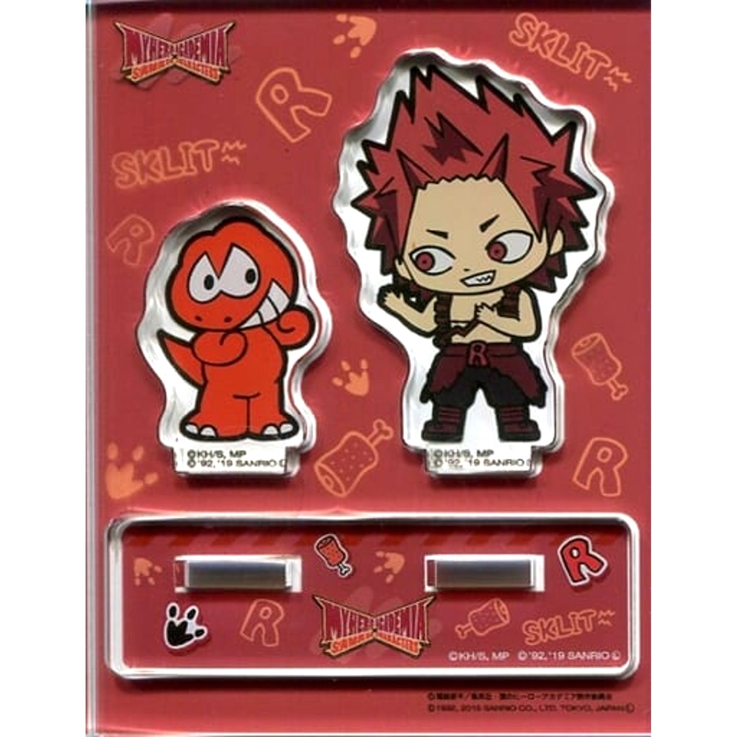 My Hero Academia x Sanrio Characters in Tokyu Hands Eijiro Kirishima & Dinosaurs Trading Acrylic Stand Acrylic Stands [USED]