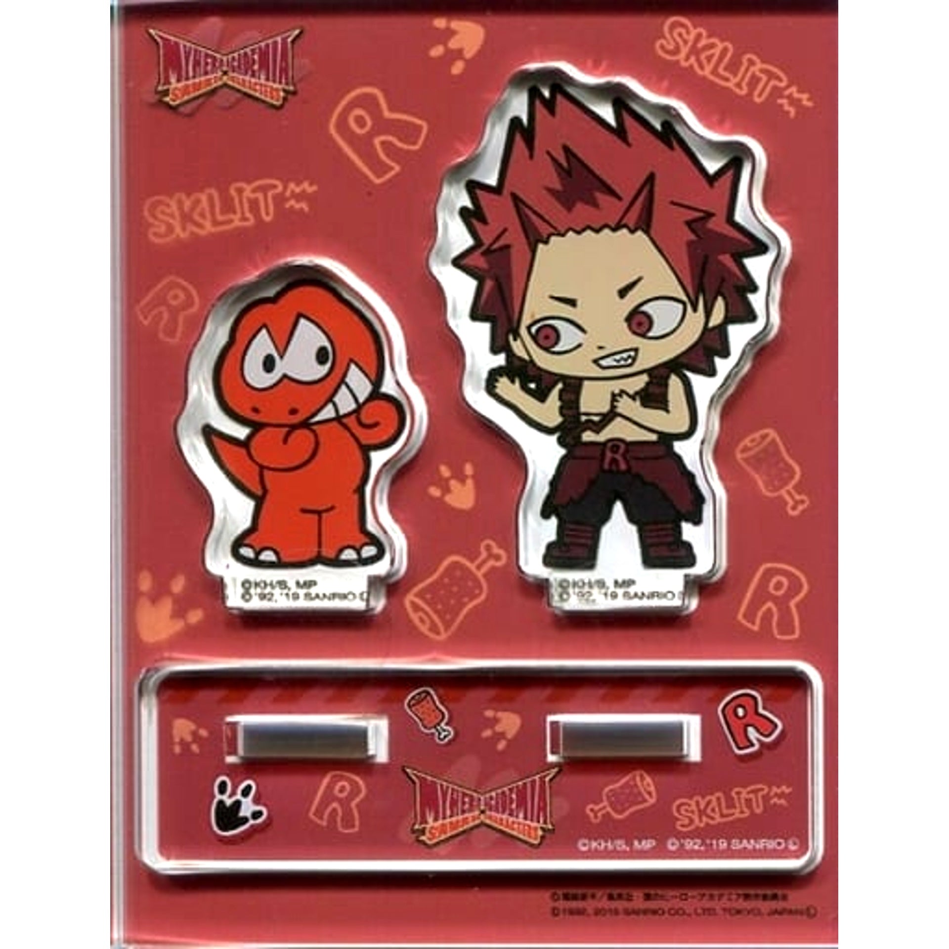 My Hero Academia x Sanrio Characters in Tokyu Hands Eijiro Kirishima & Dinosaurs Trading Acrylic Stand Acrylic Stands [USED]