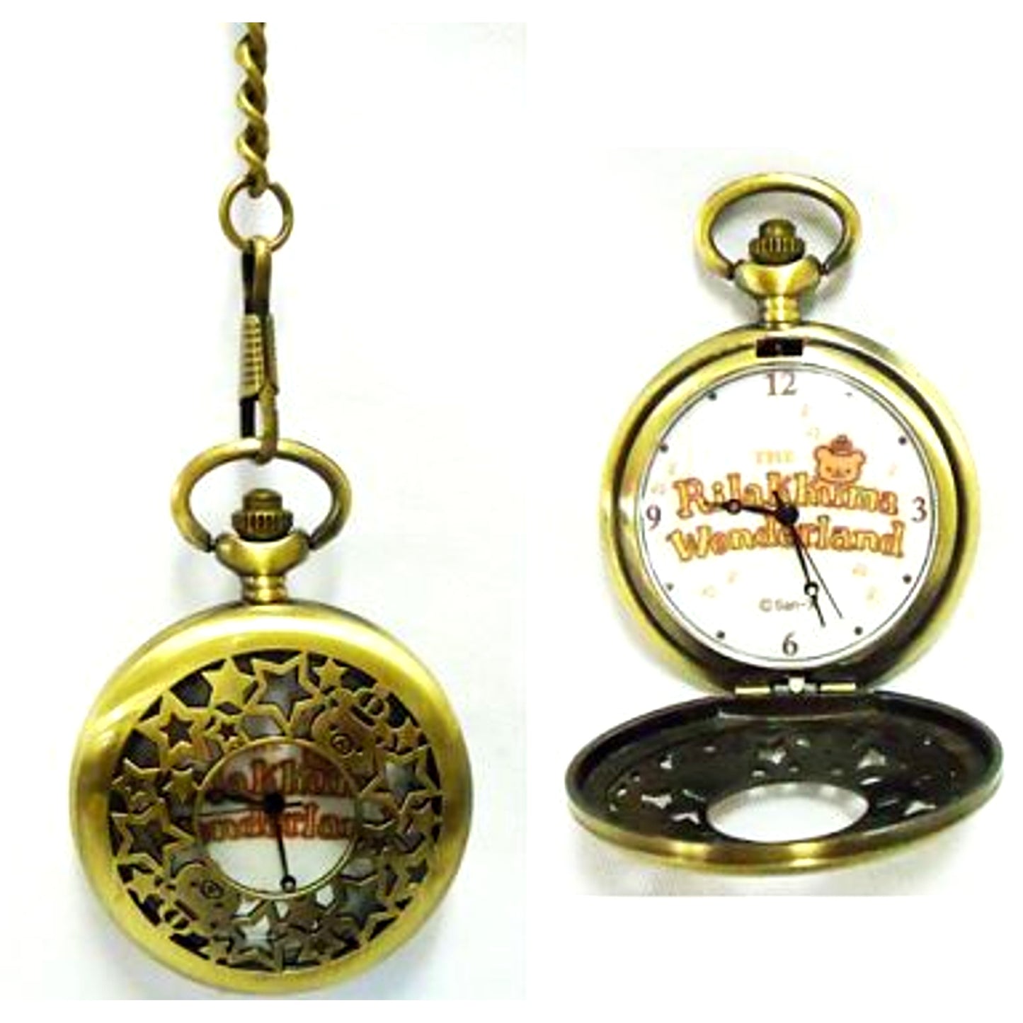 Rilakkuma Antique Gold Rilakkuma 10th Pocket Watch [USED]
