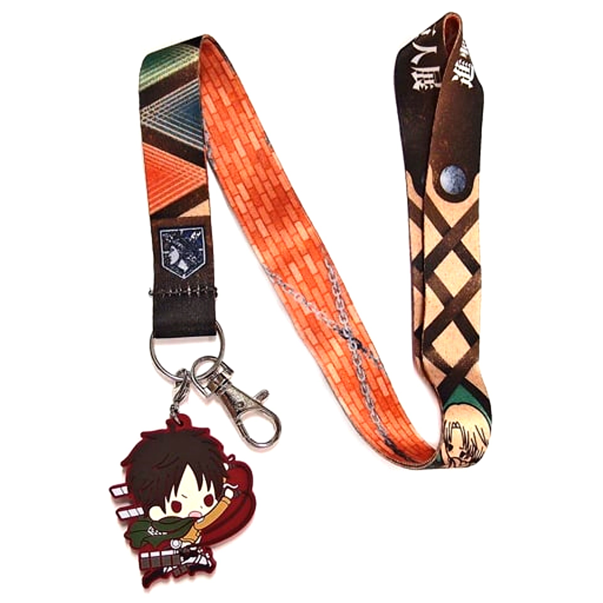 Eren Yeager Attack on Titan Exhibition FINAL Rubber Charm with Neck Strap [USED]