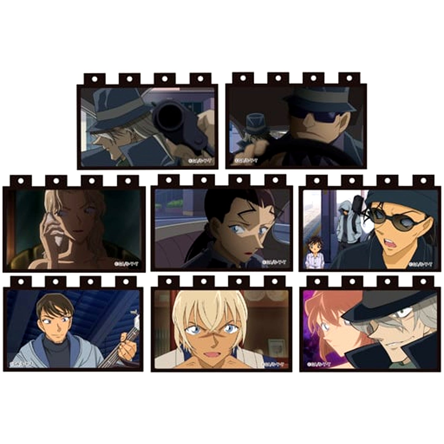 Set of 8 Detective Conan Anime Block Black Collection [USED]