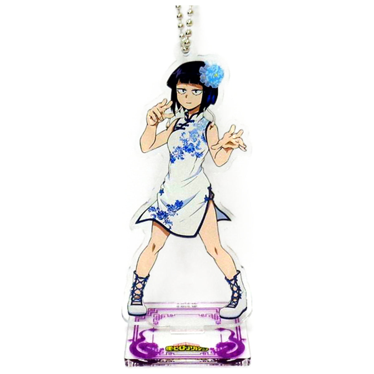 My Hero Academia Kyoka Jiro Newly Drawn Trading Acrylic Stand Keychain Kung Fu Costume First Edition TOHO animation STORE Limited Keychains [USED]