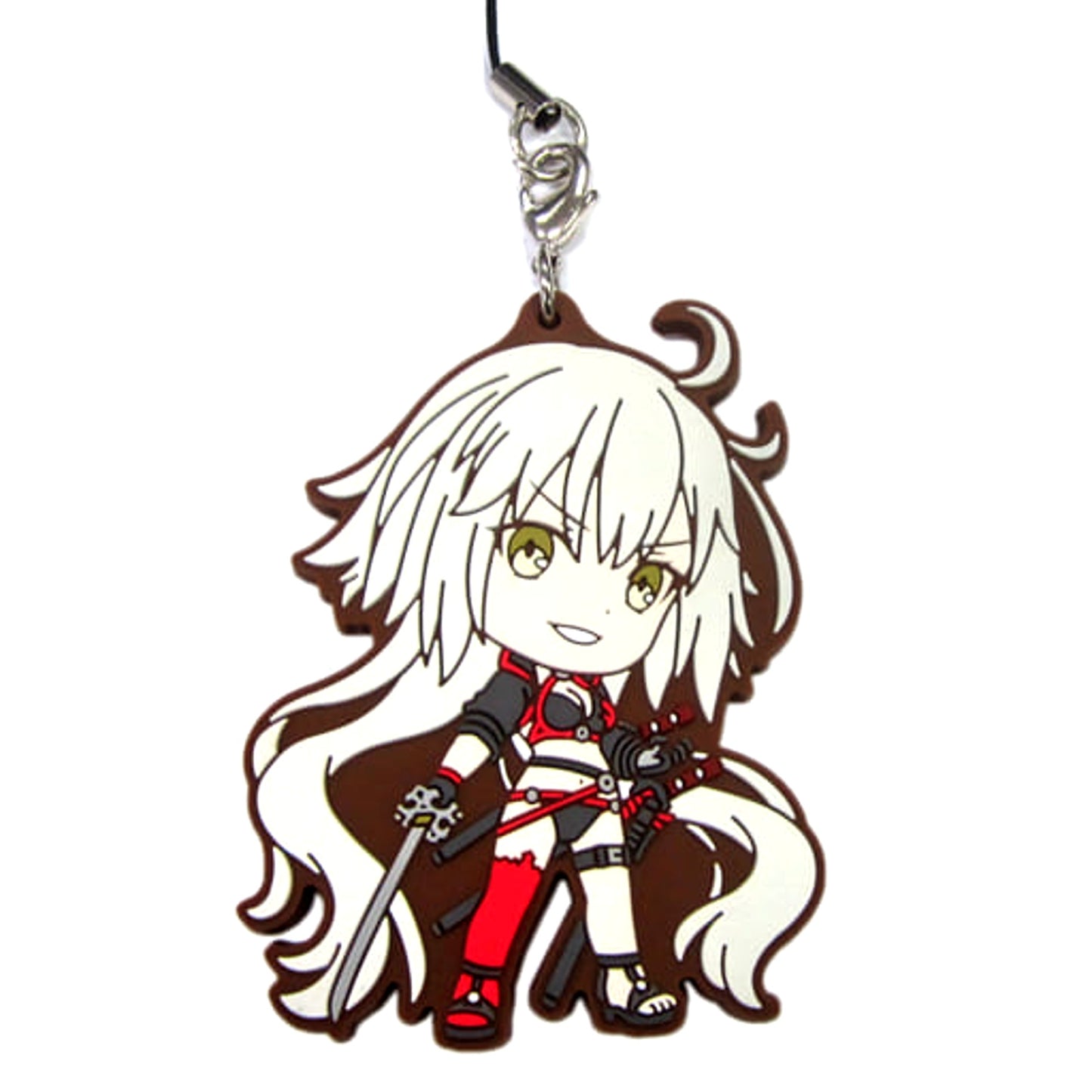 Fate/Grand Order Berserker/Jeanne d'Arc Alter Ichiban Kuji Natsuda! Resort da! Servant Summer Festival!! Rubber Charm Kyunchara Illustrations Servant Fes. Boys Ver. Prize I Keychains [USED]