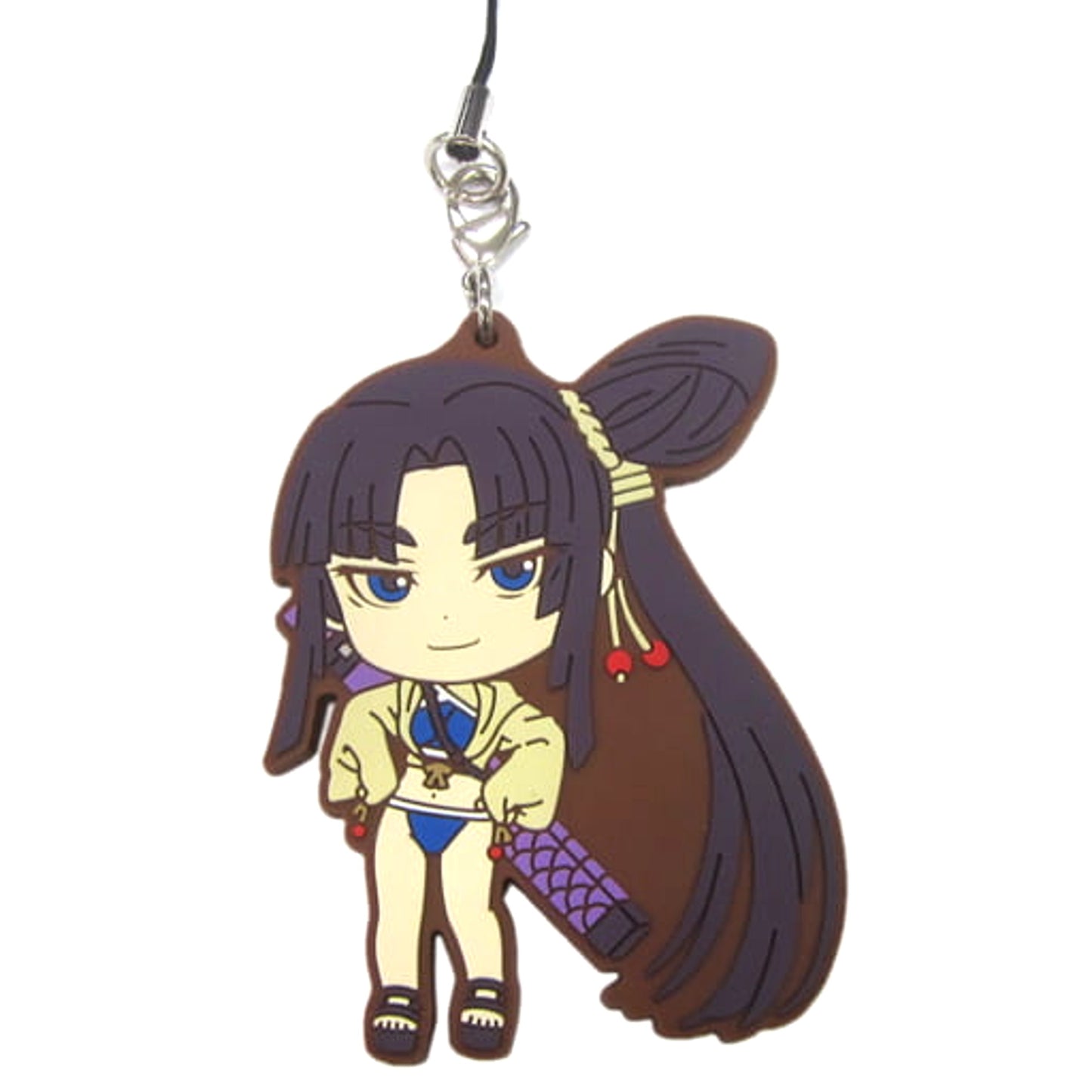 Fate/Grand Order Assassin/Ushiwakamaru Ichiban Kuji Natsuda! Resort da! Servant Summer Festival!! Rubber Charm Kyunchara Illustrations Servant Fes. Boys Ver. Prize I Keychains [USED]