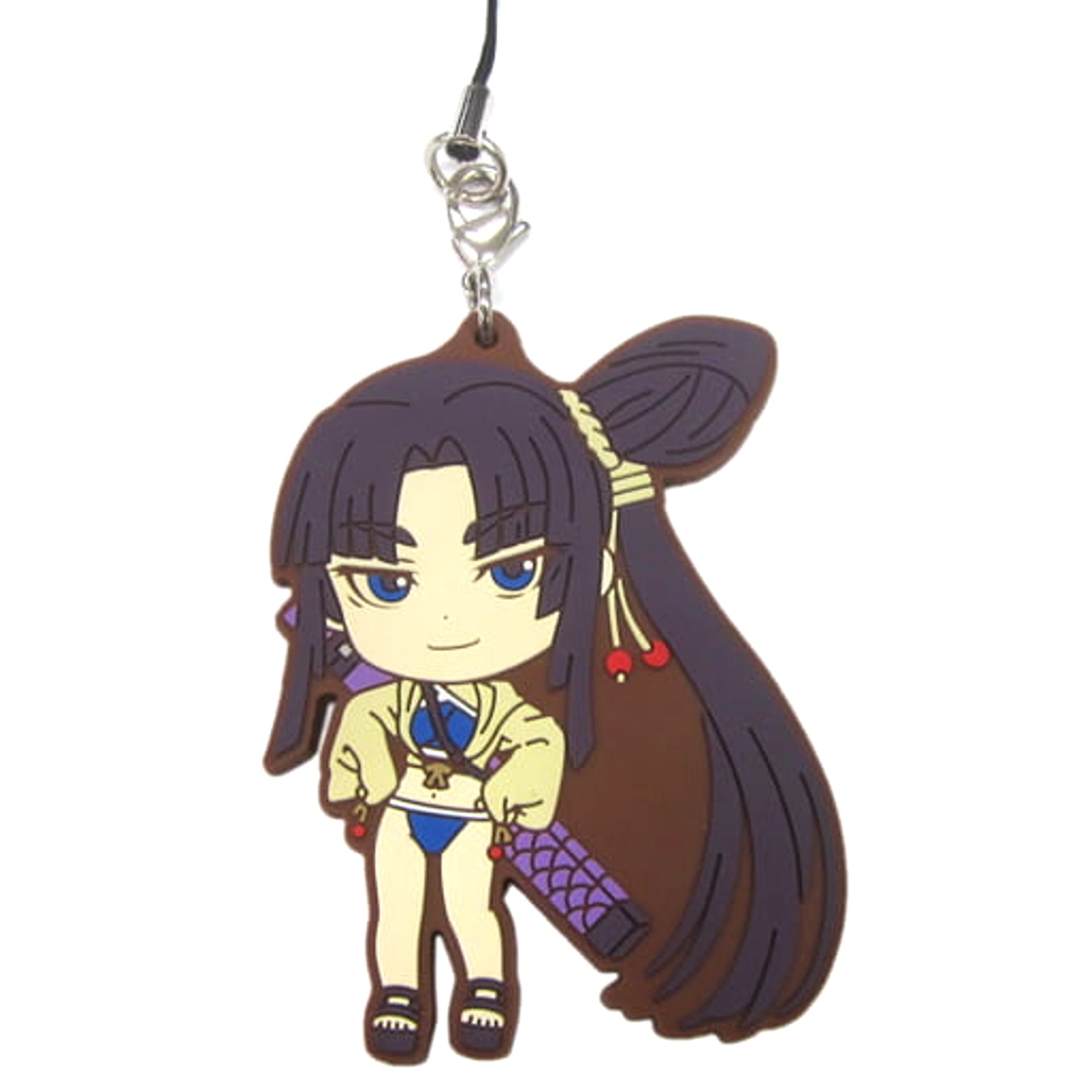 Fate/Grand Order Assassin/Ushiwakamaru Ichiban Kuji Natsuda! Resort da! Servant Summer Festival!! Rubber Charm Kyunchara Illustrations Servant Fes. Boys Ver. Prize I Keychains [USED]