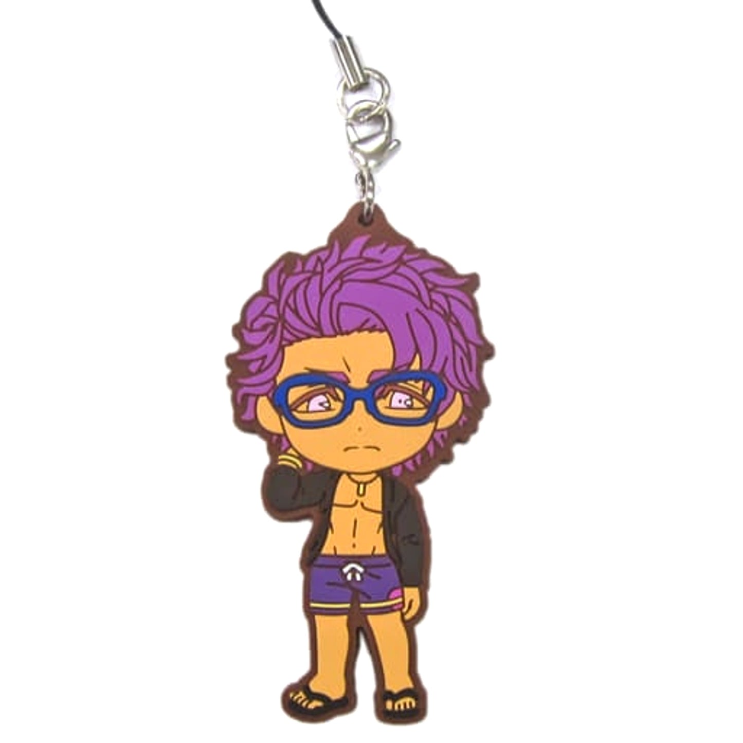 Fate/Grand Order Saber/Lancelot Ichiban Kuji Natsuda! Resort da! Servant Summer Festival!! Rubber Charm Kyunchara Illustrations Servant Fes. Boys Ver. Prize J Keychains [USED]