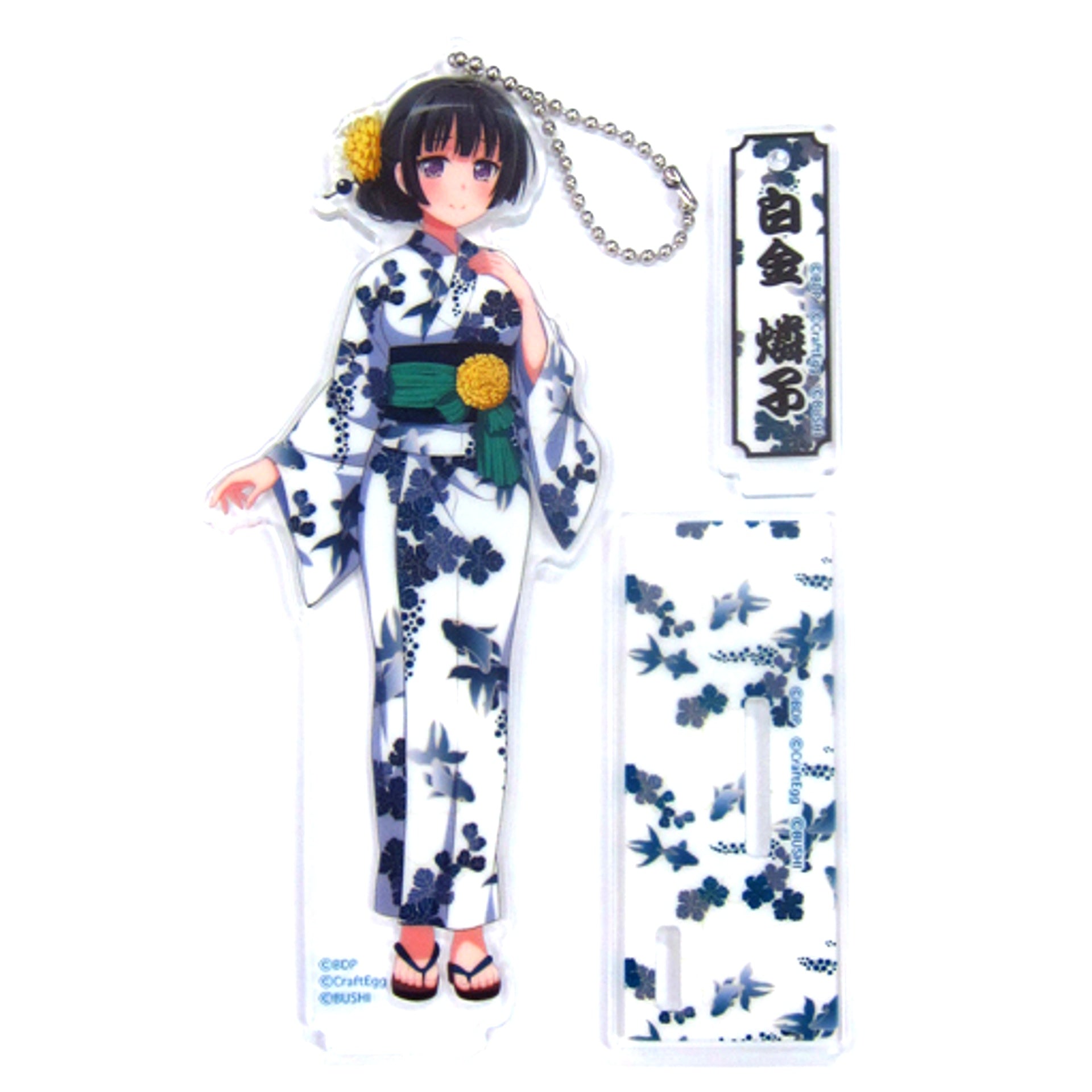 Rinko Shirokane Acrylic Stand Keychain 2019 Yukata Ver. BanG Dream Girls Band Party C96 Goods [USED]