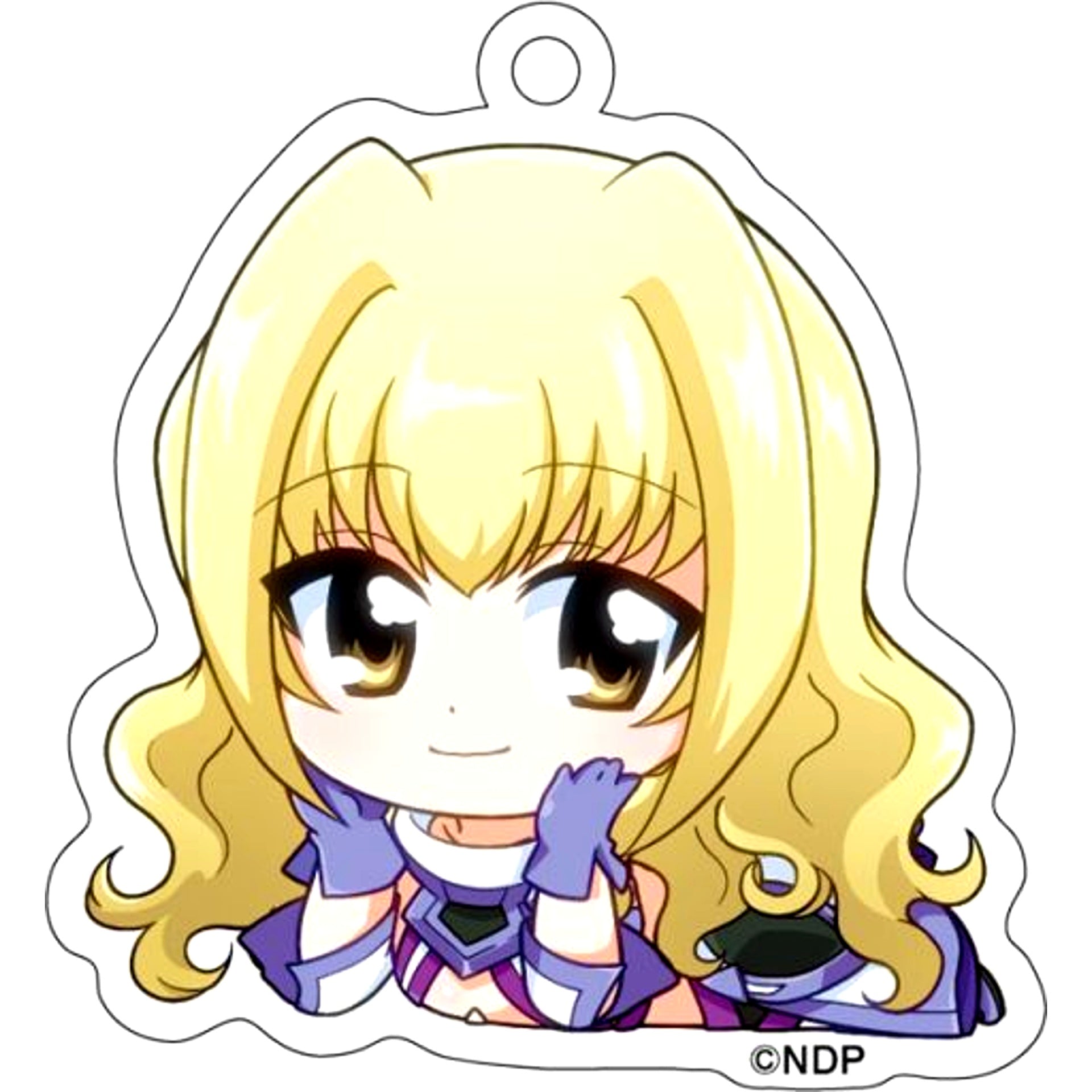 07. Yuri Eberwein Gororin Acrylic Keychain Magical Girl Lyrical Nanoha Detonati [USED]