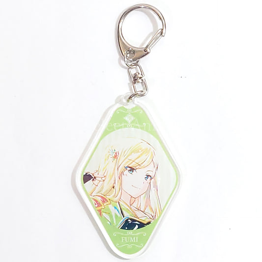 Fumi Yumeoji Revue Starlight Re Live Ani-Art Trading Acrylic Keychain Ver.B Key Chain [USED]