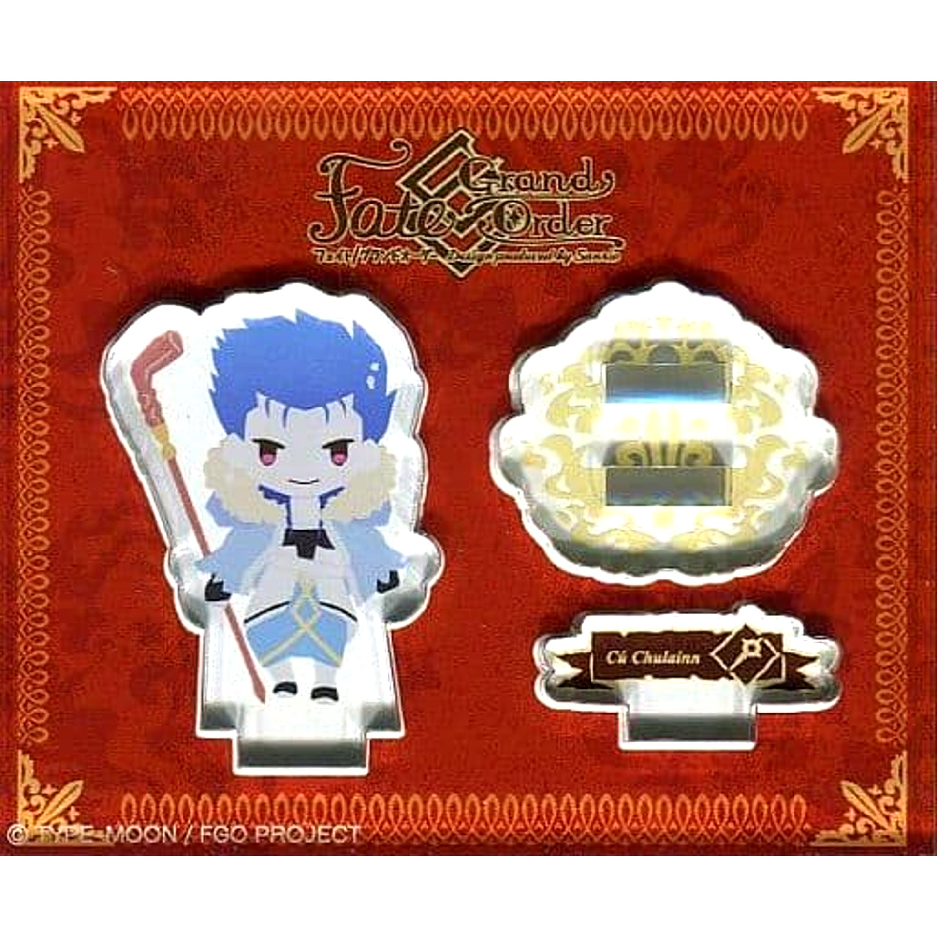 Fate/Grand Order Cu Chulainn Trading Acrylic Stand Design Produced by Sanrio [USED]