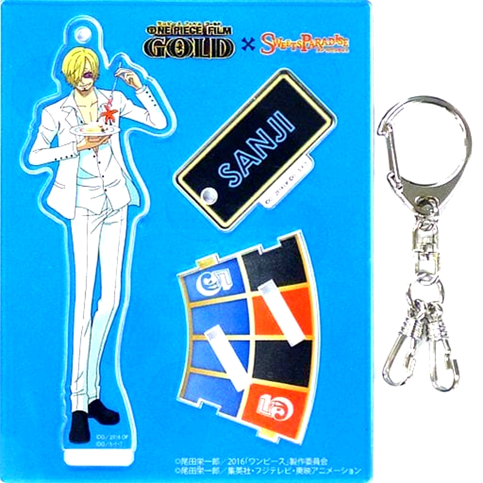 Sanji One Piece FILM GOLD x SWEETS PARADISE Acrylic Stand Charm [USED]