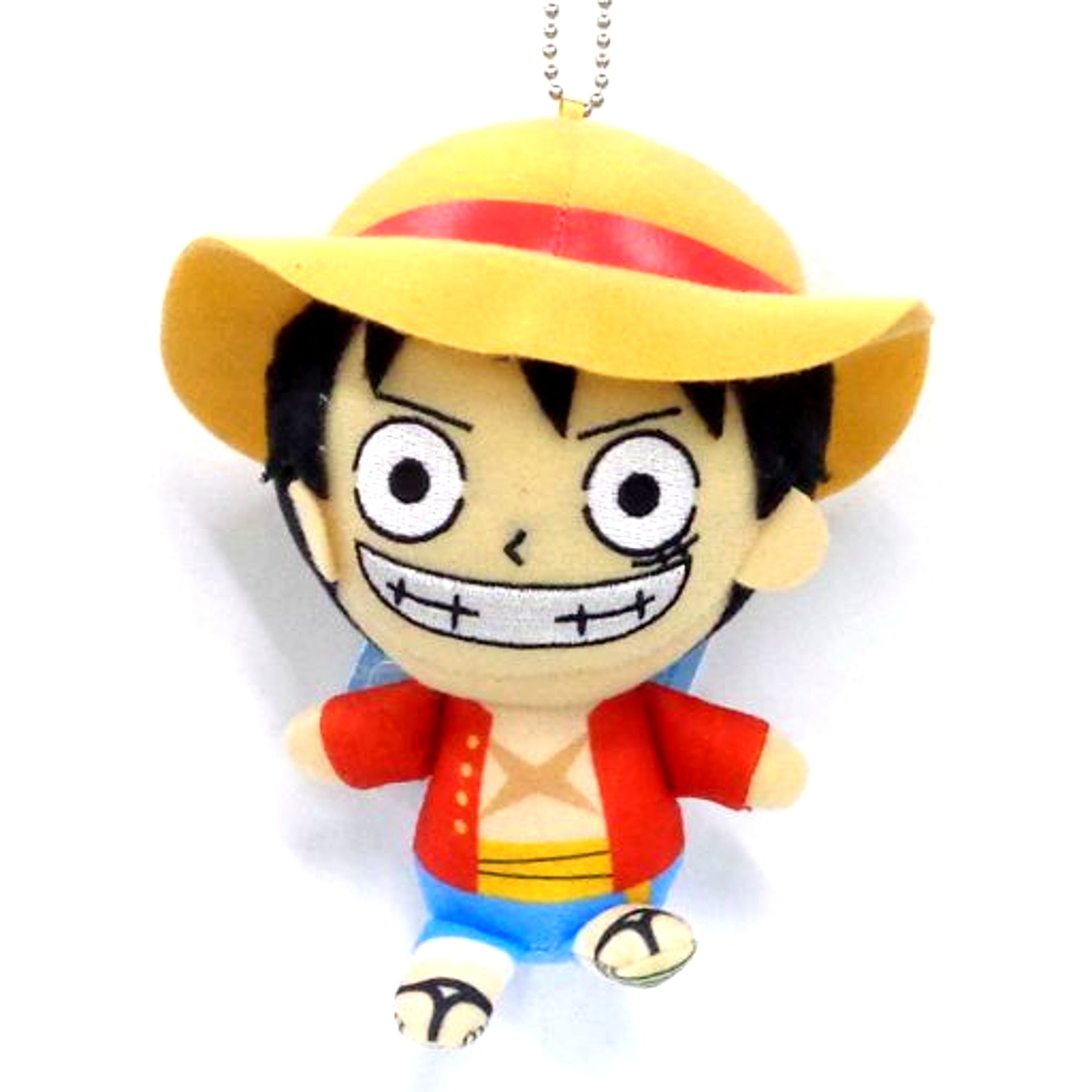 Monkey D. Luffy One Piece Bag Attachable Sitting Plush 3 Brothers [USED]