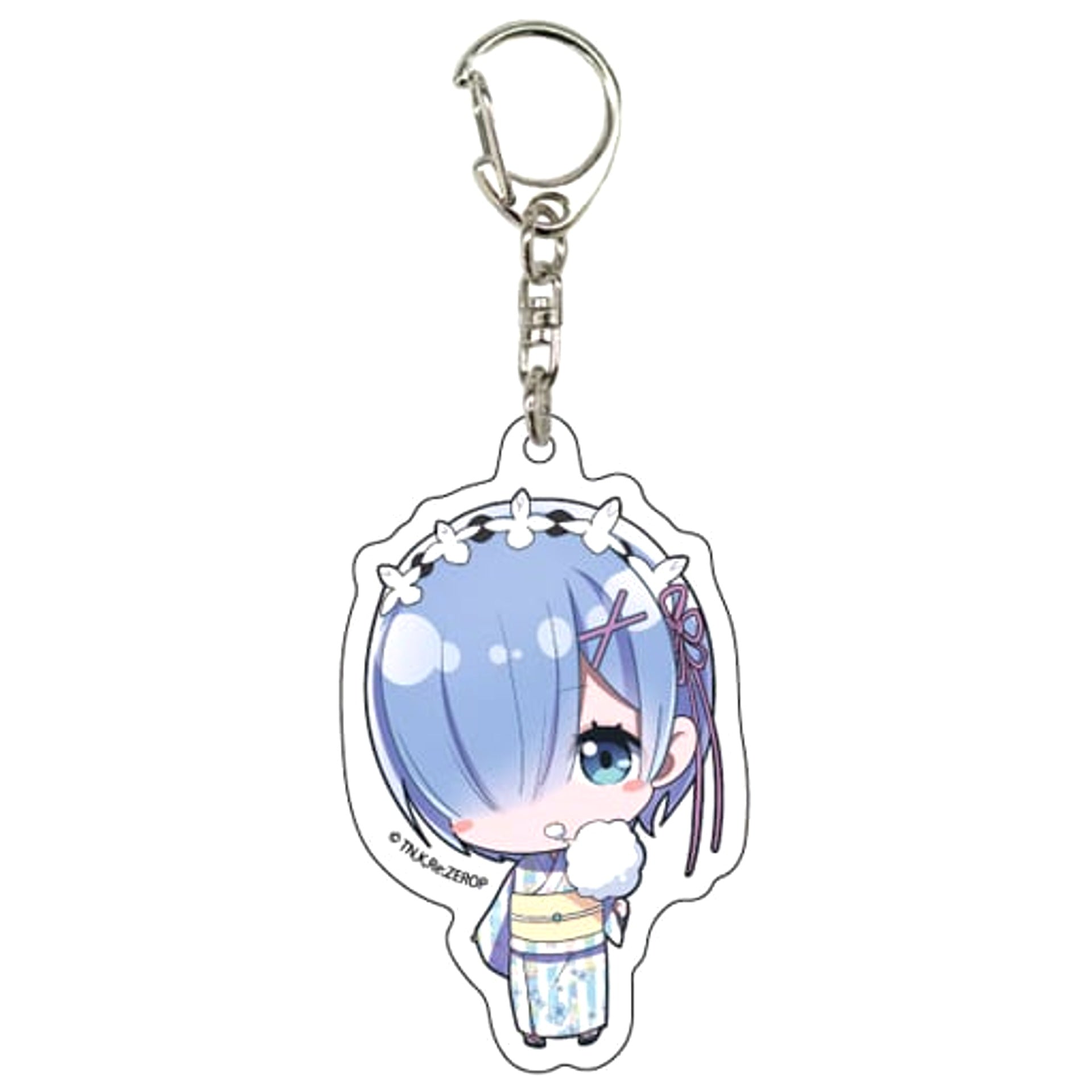 Re:ZERO -Starting Life in Another World- Rem Yukata Acrylic Keychain Chibi Character Summer Ver. Keychains [USED]