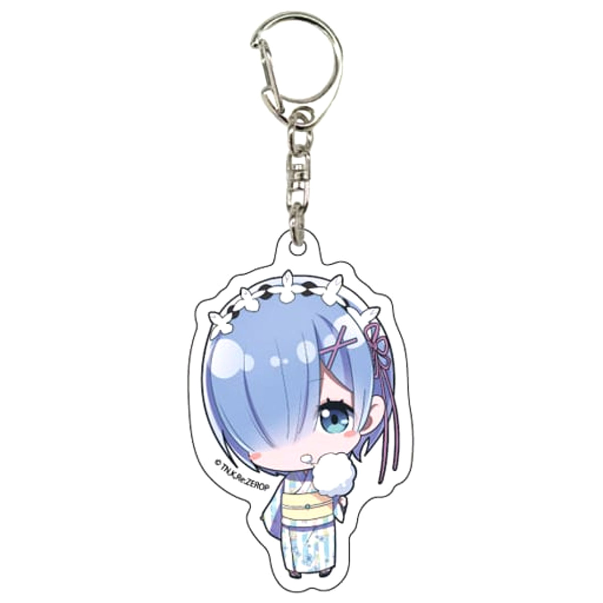Re:ZERO -Starting Life in Another World- Rem Yukata Acrylic Keychain Chibi Character Summer Ver. Keychains [USED]