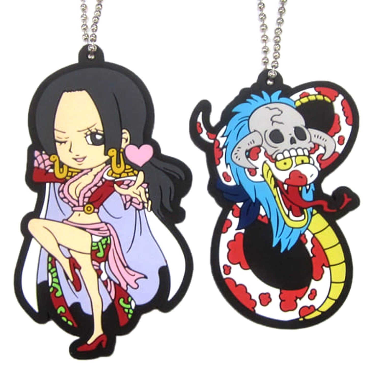 One Piece Hancock Salome Ichiban Kuji All Star Newly Drawn Rubber Mascot Set Prize N Keychains [USED]
