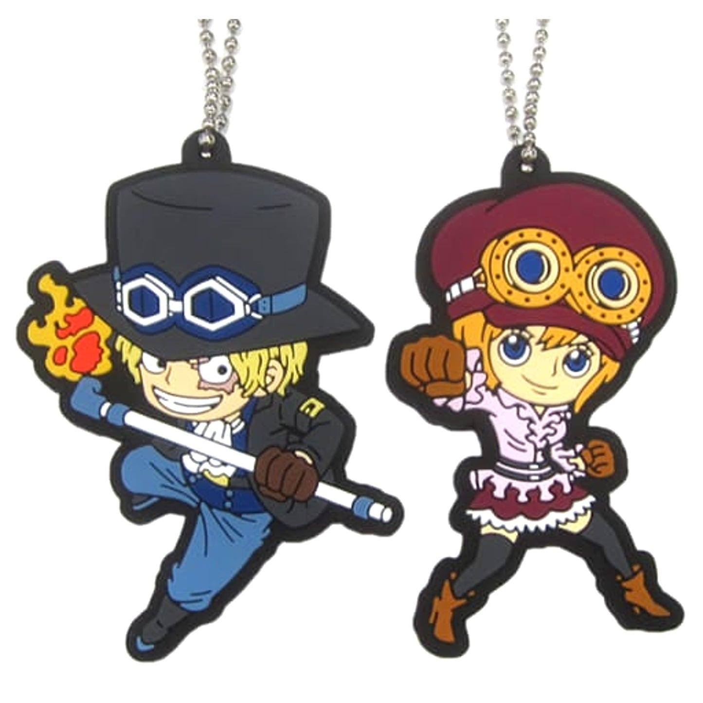 One Piece Sabo Koala Ichiban Kuji All Star Newly Drawn Rubber Mascot Set Prize N Keychains [USED]
