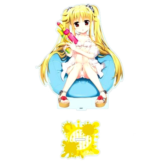 Fate T. Harlaown Water Gun Ver. Acrylic Figure L Magical Girl Lyrical Nanoha Detonation [USED]