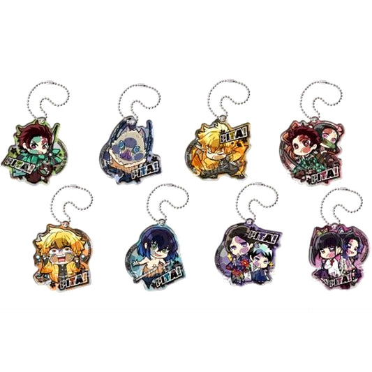 Set of 8 Demon Slayer Pita! Defome Acrylic Keychain Vol. 2 [USED]