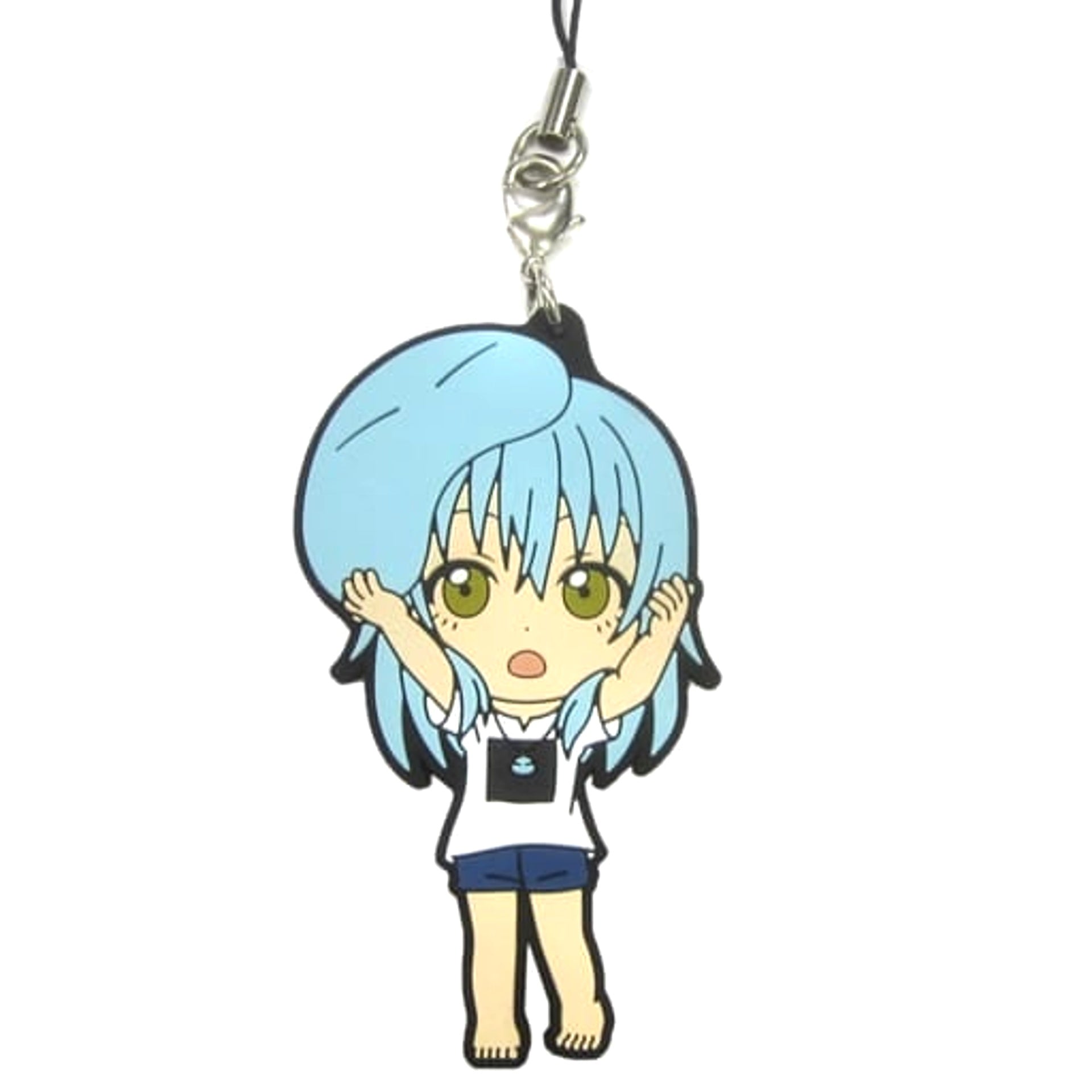 That Time I Got Reincarnated as a Slime Rimuru T-shirt Ichiban Kuji Rimuru's Summer Vacation Rubber Charm Kyunchara Illustrations Prize F [USED]