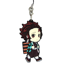 Demon Slayer: Kimetsu no Yaiba Tanjiro Kamado B Ichiban Kuji Rubber Charm Kyunchara Illustrations Prize F Keychains [USED]