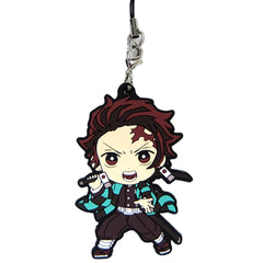 Demon Slayer: Kimetsu no Yaiba Tanjiro Kamado C Ichiban Kuji Rubber Charm Kyunchara Illustrations Prize F Keychains [USED]
