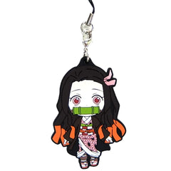 Demon Slayer: Kimetsu no Yaiba Nezuko Kamado A Ichiban Kuji Rubber Charm Kyunchara Illustrations Prize F Keychains [USED]