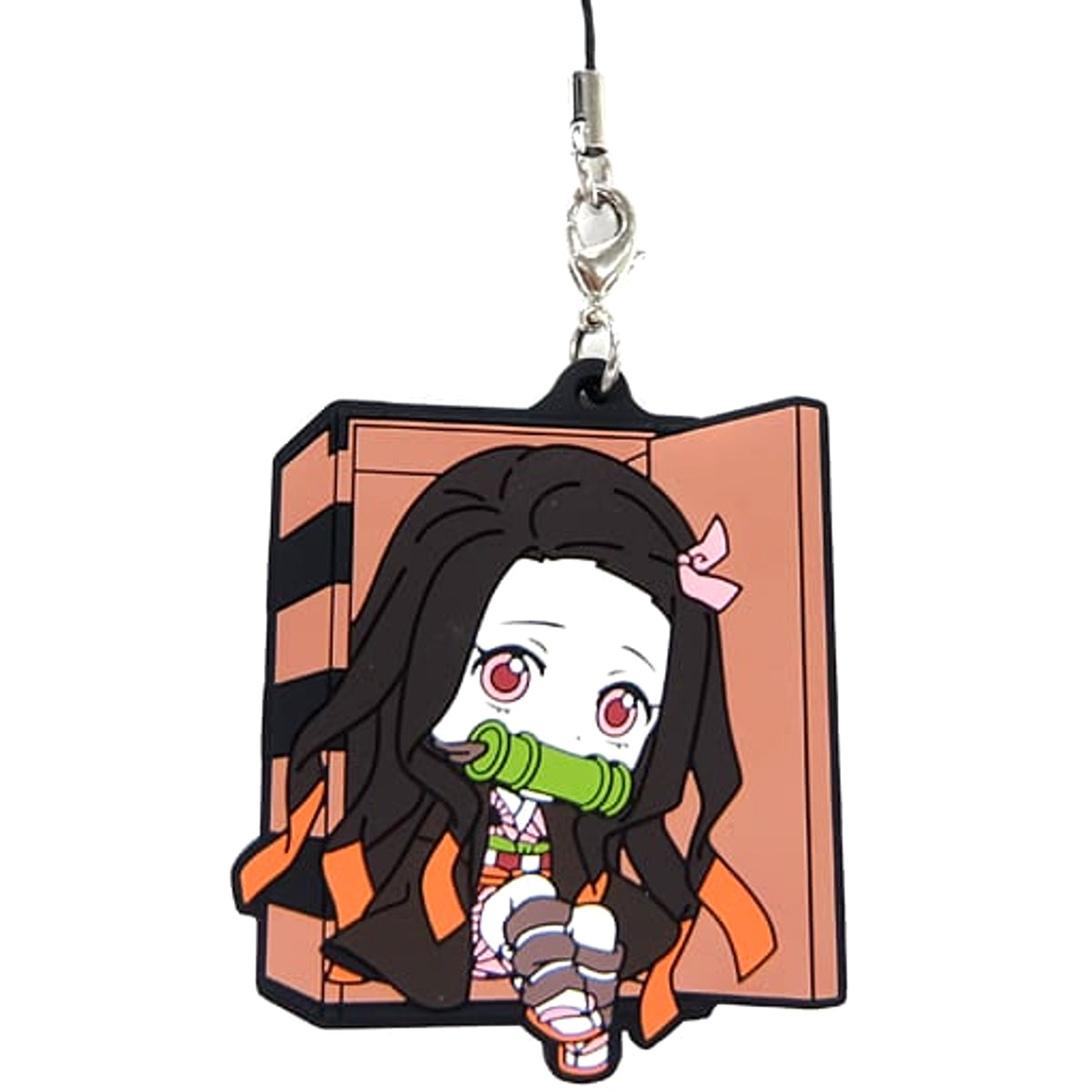 Demon Slayer: Kimetsu no Yaiba Nezuko Kamado B Ichiban Kuji Rubber Charm Kyunchara Illustrations Prize F Keychains [USED]