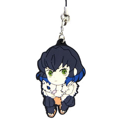 Demon Slayer: Kimetsu no Yaiba Inosuke Hashibira C Ichiban Kuji Rubber Charm Kyunchara Illustrations Prize F Keychains [USED]