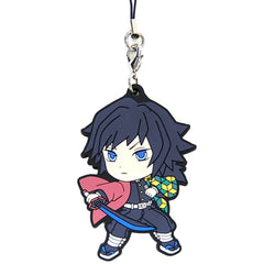 Demon Slayer: Kimetsu no Yaiba Giyu Tomiokau Ichiban Kuji Rubber Charm Kyunchara Illustrations Prize F [USED]