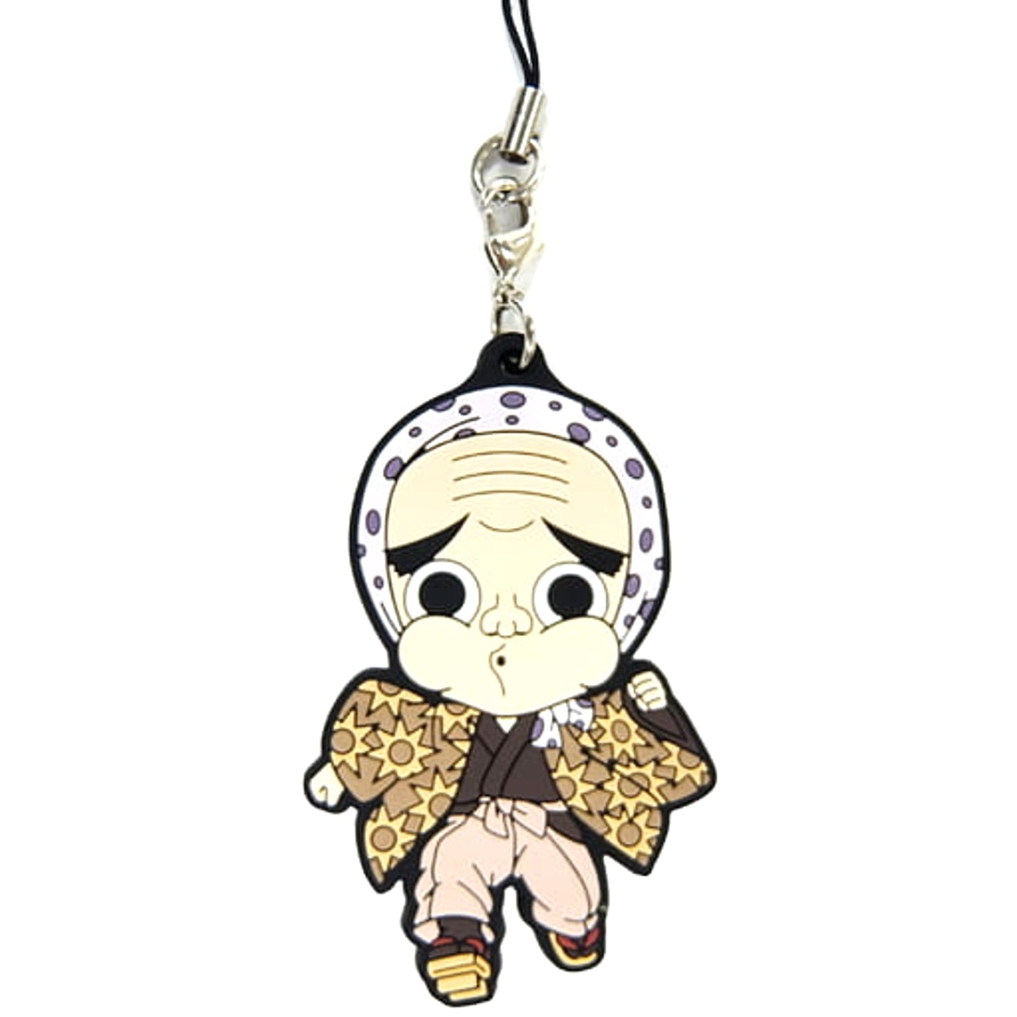 Demon Slayer: Kimetsu no Yaiba Haganezuka Ichiban Kuji Rubber Charm Kyunchara Illustrations Prize F Keychains [USED]