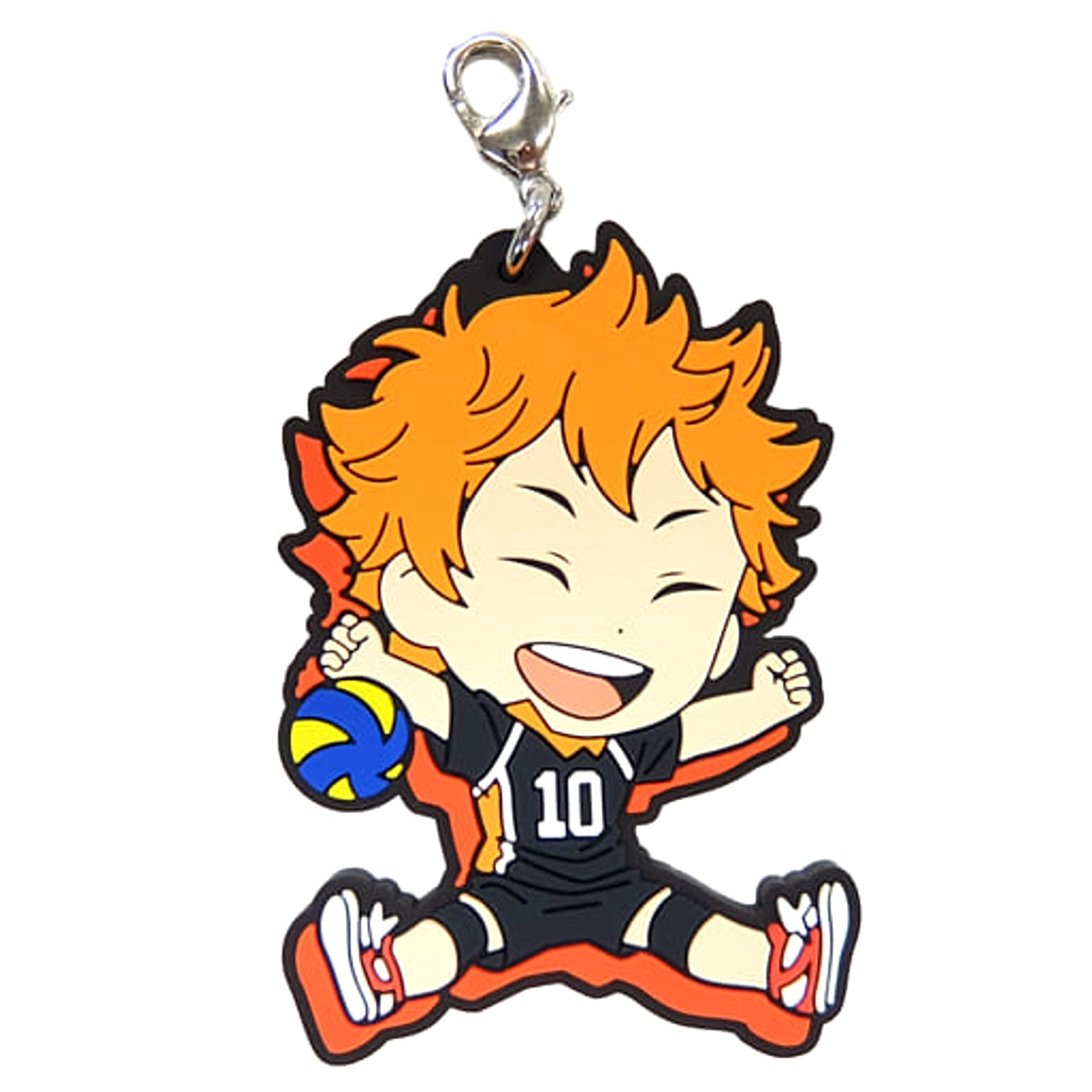 Haikyu!! Shoyo Hinata Ichiban Kuji Heartbeat of Joy Karasuno High School Rubber Charm Kyunchara Illustrations Prize G Charm [USED]