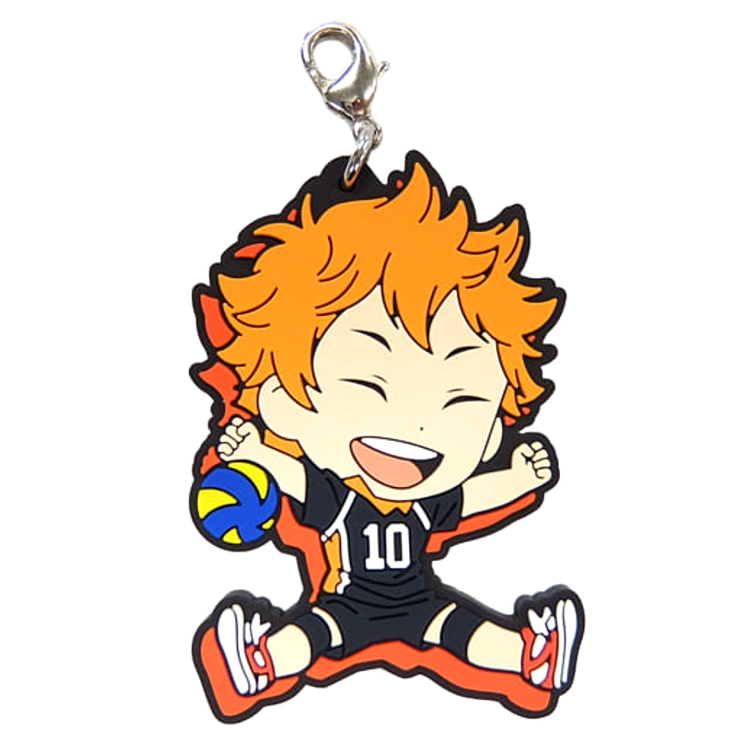 Haikyu!! Shoyo Hinata Ichiban Kuji Heartbeat of Joy Karasuno High School Rubber Charm Kyunchara Illustrations Prize G Charm [USED]