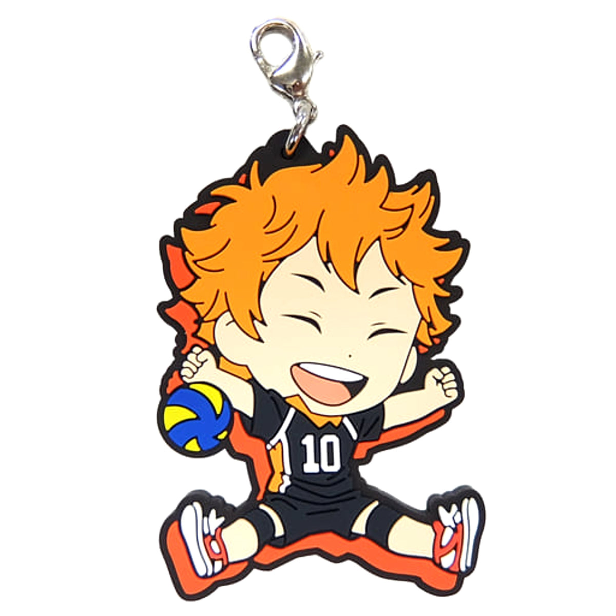Haikyu!! Shoyo Hinata Ichiban Kuji Heartbeat of Joy Karasuno High School Rubber Charm Kyunchara Illustrations Prize G Charm [USED]